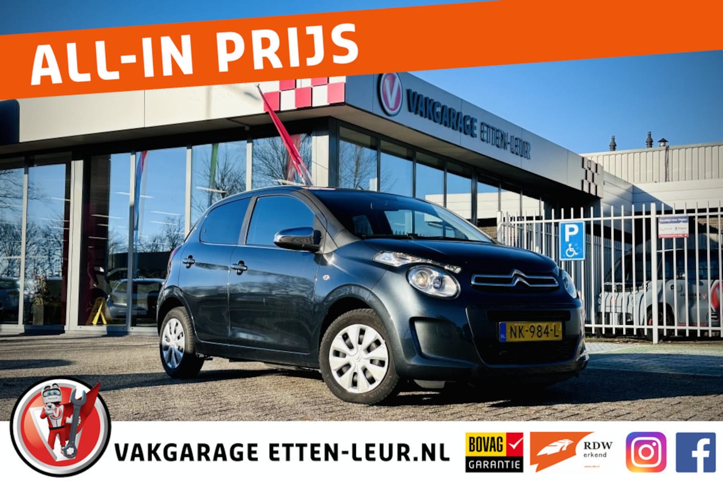 Citroën C1 - 1.0 e-VTi Selection / AIRCO / BLUETOOTH - AutoWereld.nl