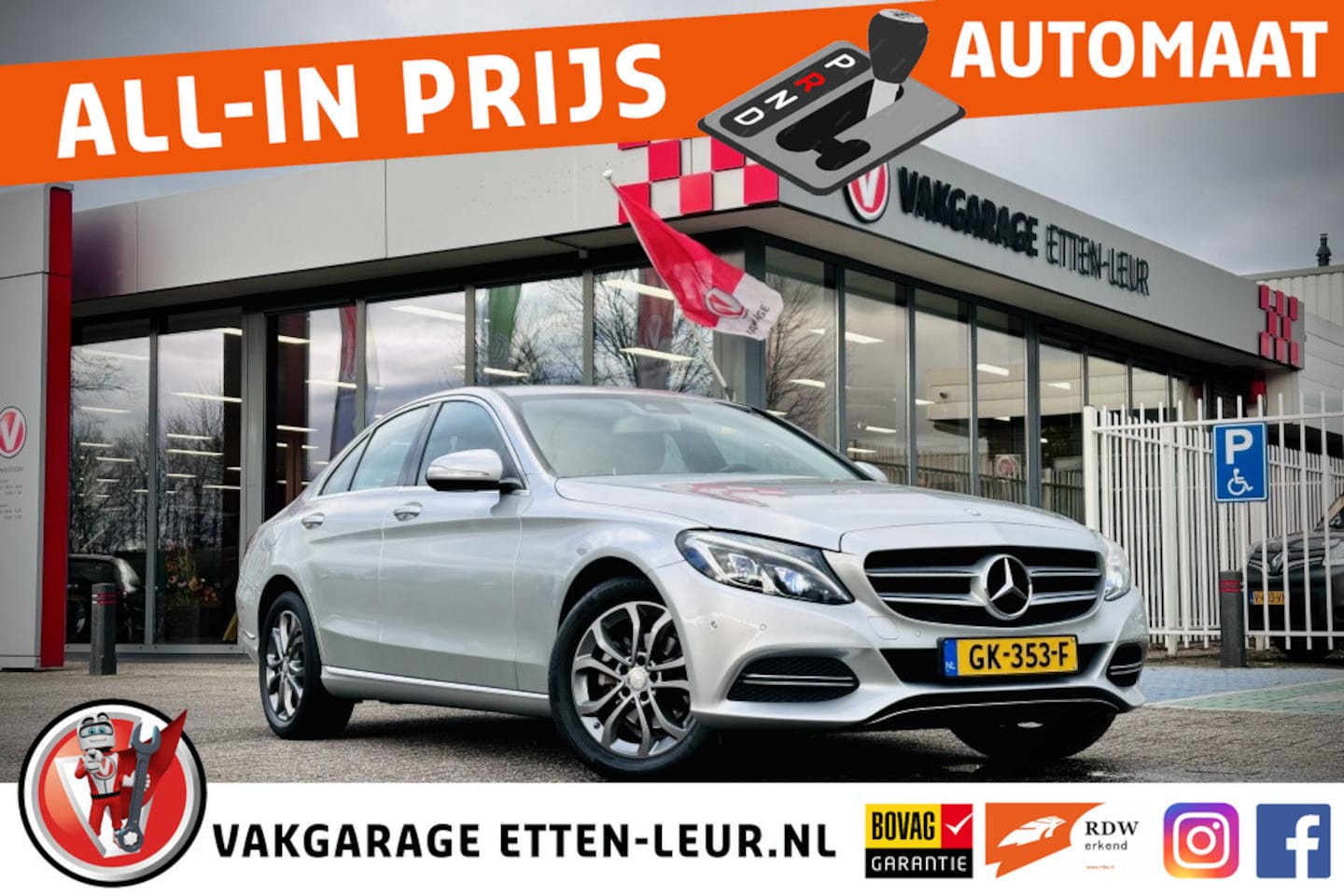 Mercedes-Benz C-klasse - 180 Ambition / LED / CLIMA / PDC - AutoWereld.nl