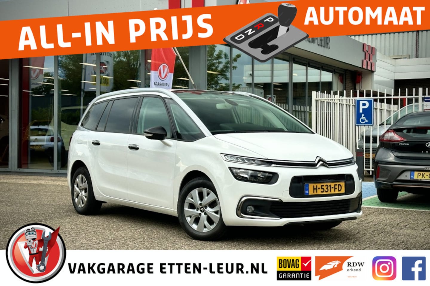 Citroën Grand C4 SpaceTourer - 1.2 PureTech Feel/Autom./7 zitplaatsen - AutoWereld.nl