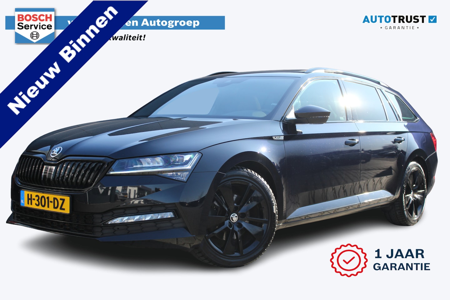 Skoda Superb Combi - 1.5 TSI ACT Sportline Business | incl. 12 maanden garantie | Panoramadak | Trekhaak wegkla - AutoWereld.nl