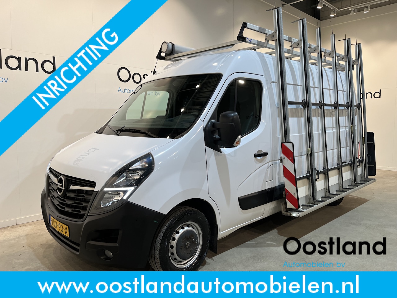 Opel Movano - L2H2 136 PK Van den Born Glasresteel / Euro 6 / Airco / Glastransporter / 220V / Inrichtin - AutoWereld.nl