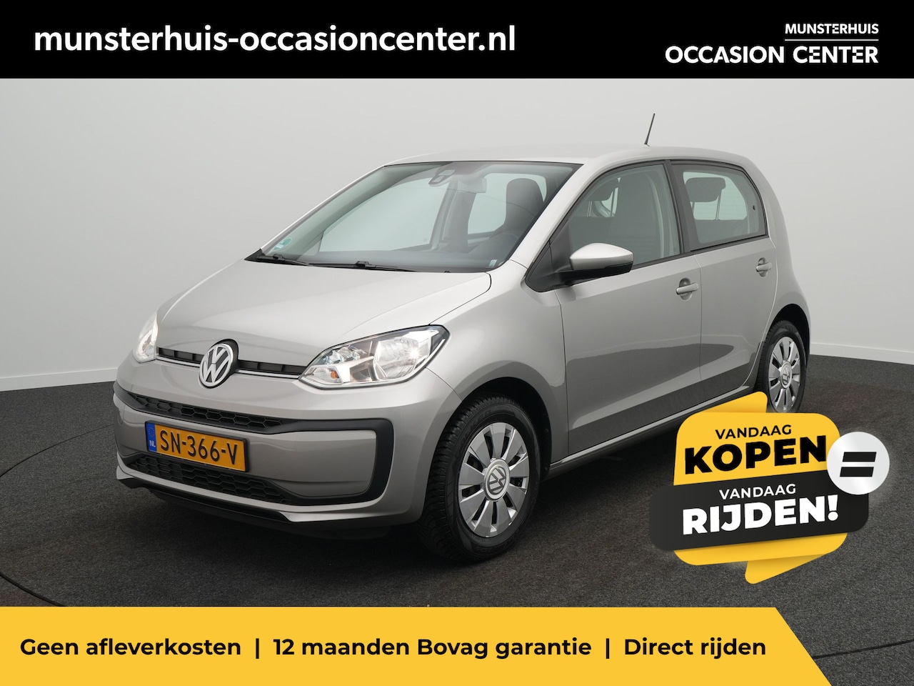 Volkswagen Up! - 1.0 BMT move up! - All Seasonbanden - Airco - Bluetooth - AutoWereld.nl