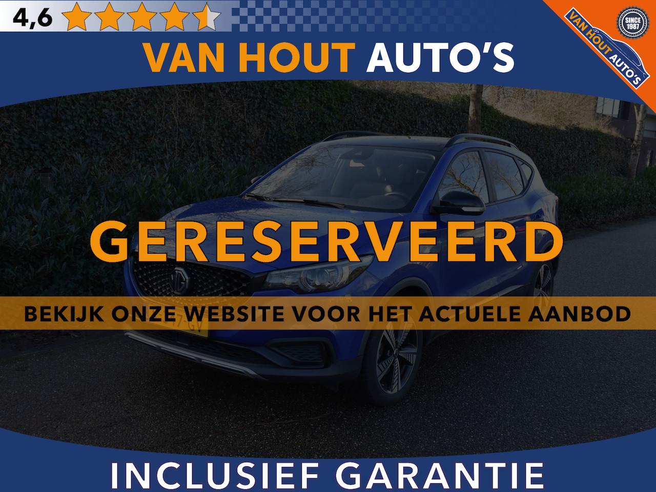 MG ZS - EV Luxury 45 kWh | LEDER | PANORAMADAK| CARPLAY | GERESERVEERD - AutoWereld.nl