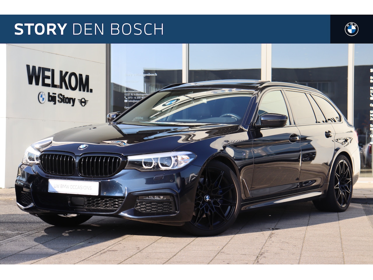 BMW 5-serie Touring - 530i High Executive M Sport Automaat / Panoramadak / Active Cruise Control / Parking Assis - AutoWereld.nl