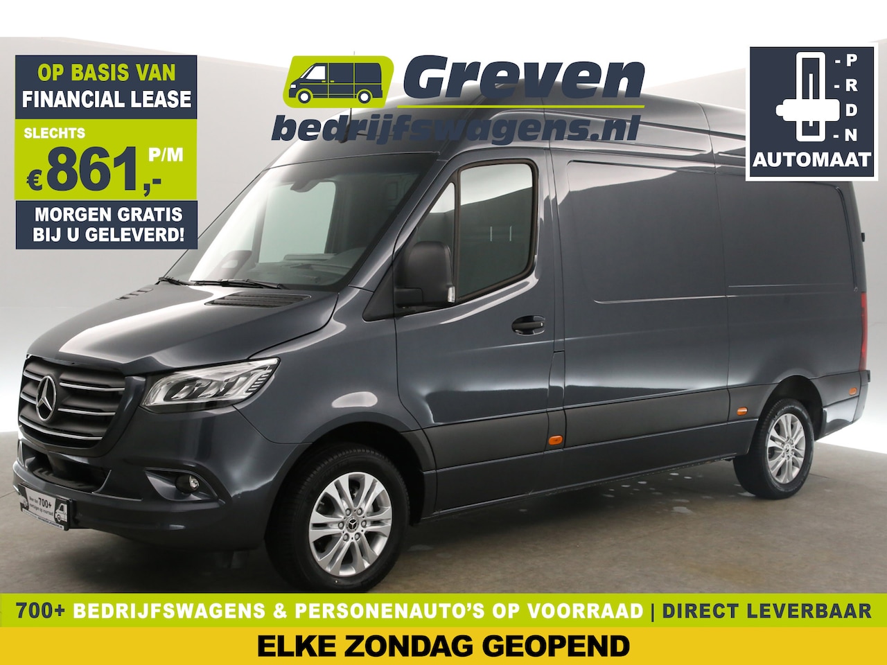 Mercedes-Benz Sprinter - 315 CDI L2H2 | NIEUW | 3500KG Trekgew. 150PK Automaat Airco Adaptive-Cruise Camera PDC 17' - AutoWereld.nl