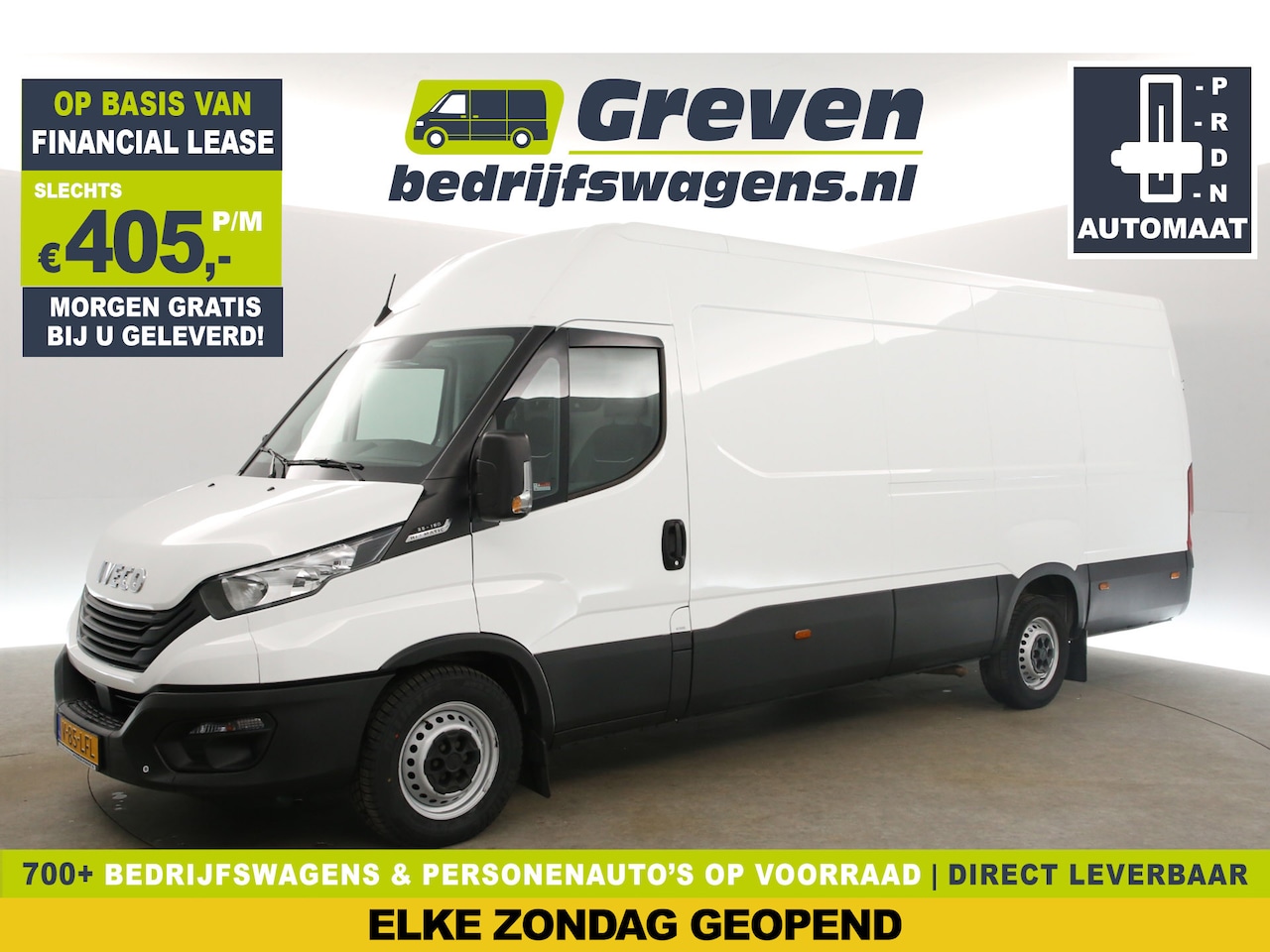 Iveco Daily - 35S 16A8V L3H2 Automaat 157PK 3500KG Trekgew. Airco 3 Persoons Parkeersensoren DAB+ Blueto - AutoWereld.nl