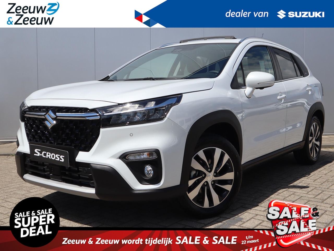 Suzuki S-Cross - 1.4 Boosterjet Style Smart Hybrid + €500 SALE & SALE INRUILVOORDEEL | Meerdere kleuren in - AutoWereld.nl