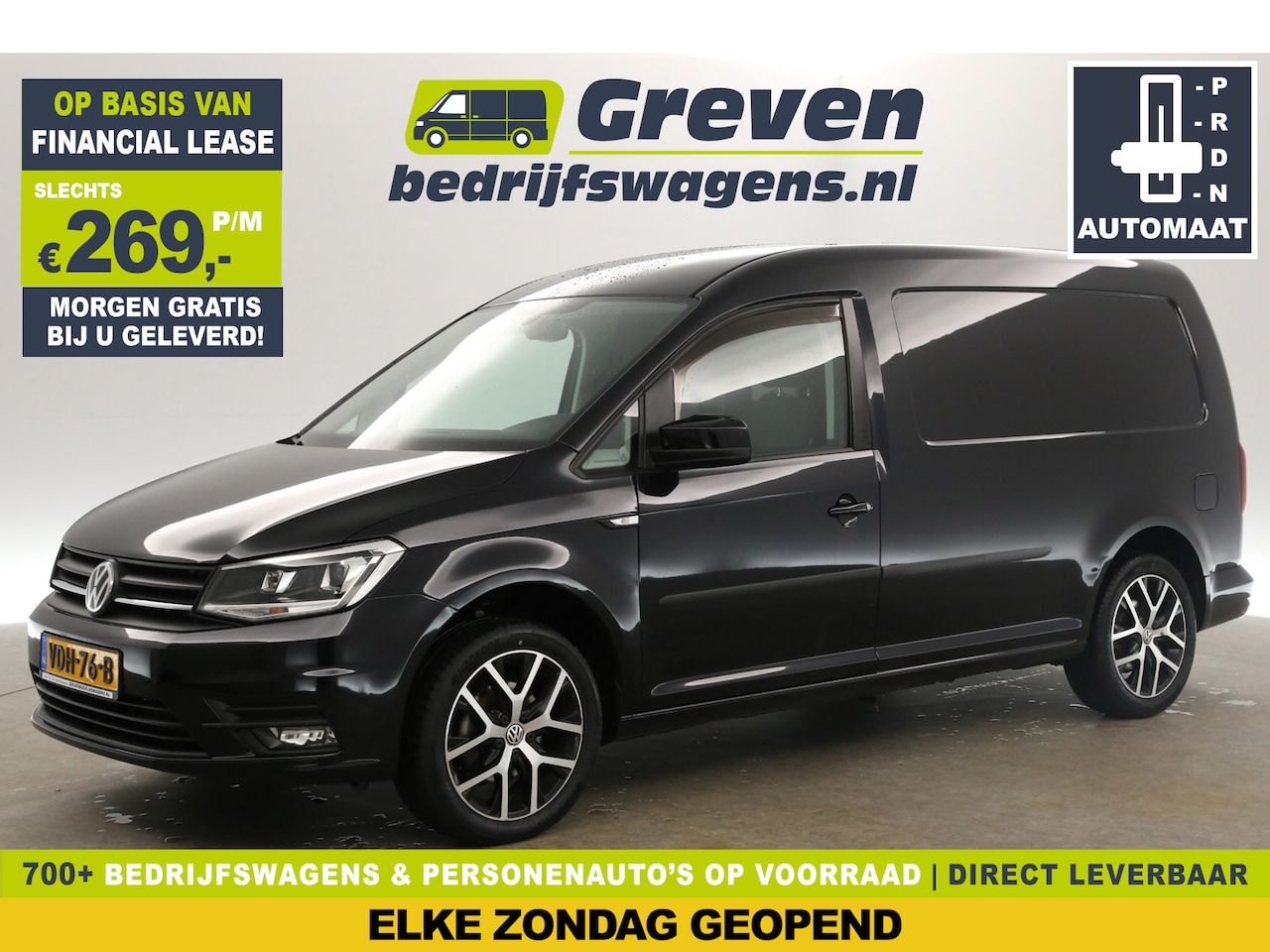 Volkswagen Caddy Maxi - 2.0 TDI Highline L2H1 DSG Automaat Airco Carplay PDC LED Navigatie 17"LMV Trekhaak - AutoWereld.nl