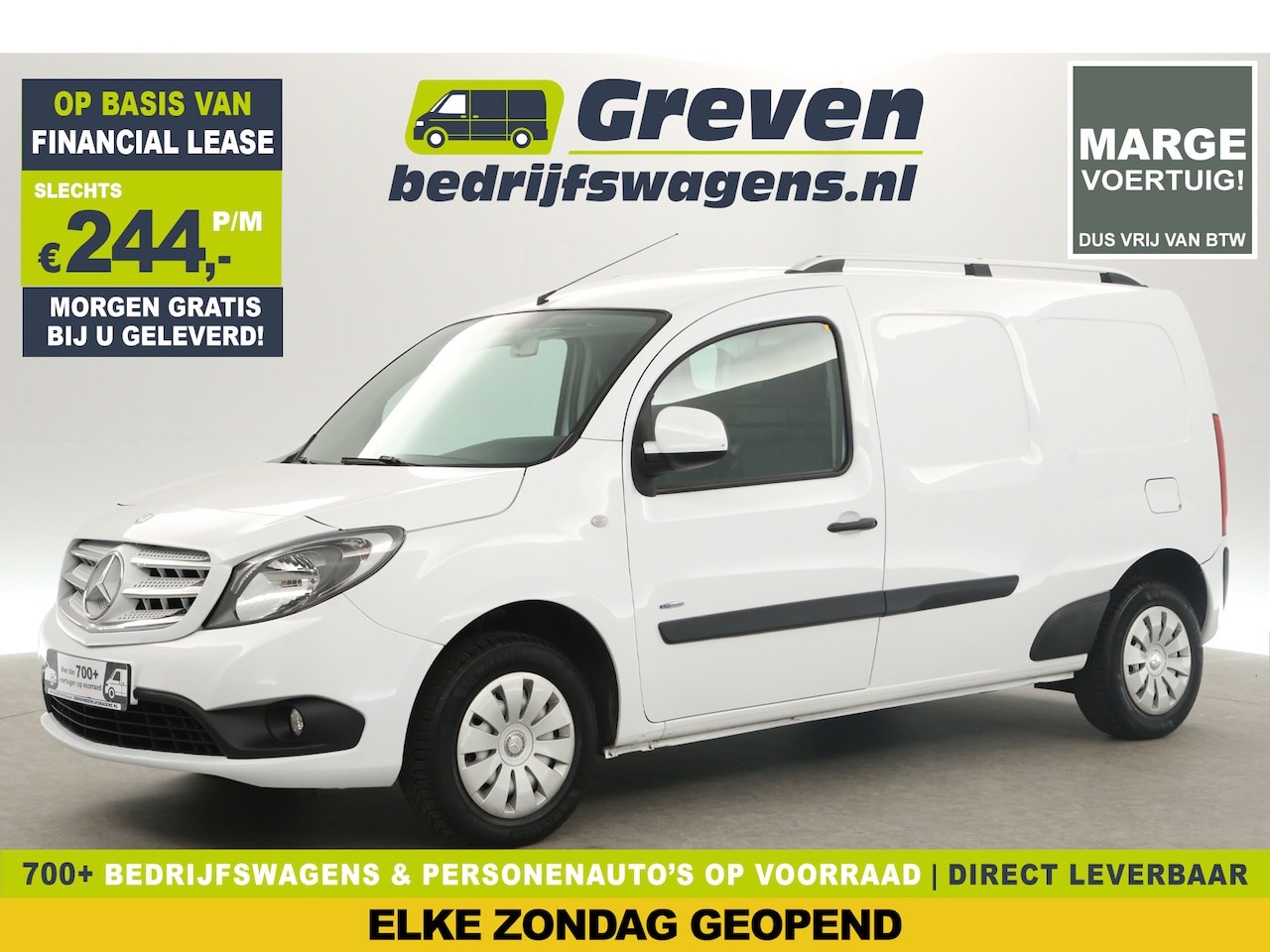 Mercedes-Benz Citan - 111 CDI L2H1 | MARGE! | Airco Trekhaak Bluetooth Schuifdeur - AutoWereld.nl