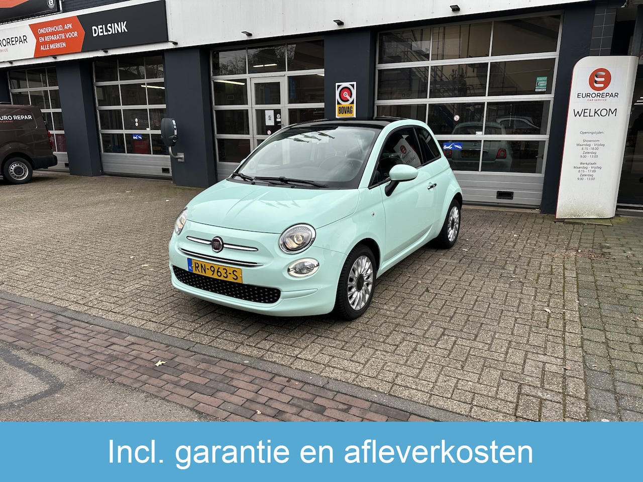 Fiat 500 - 0.9 TwinAir Turbo Lounge All-in Prijs Airco/Cruise/Panorama dak/Parkeer sens - AutoWereld.nl