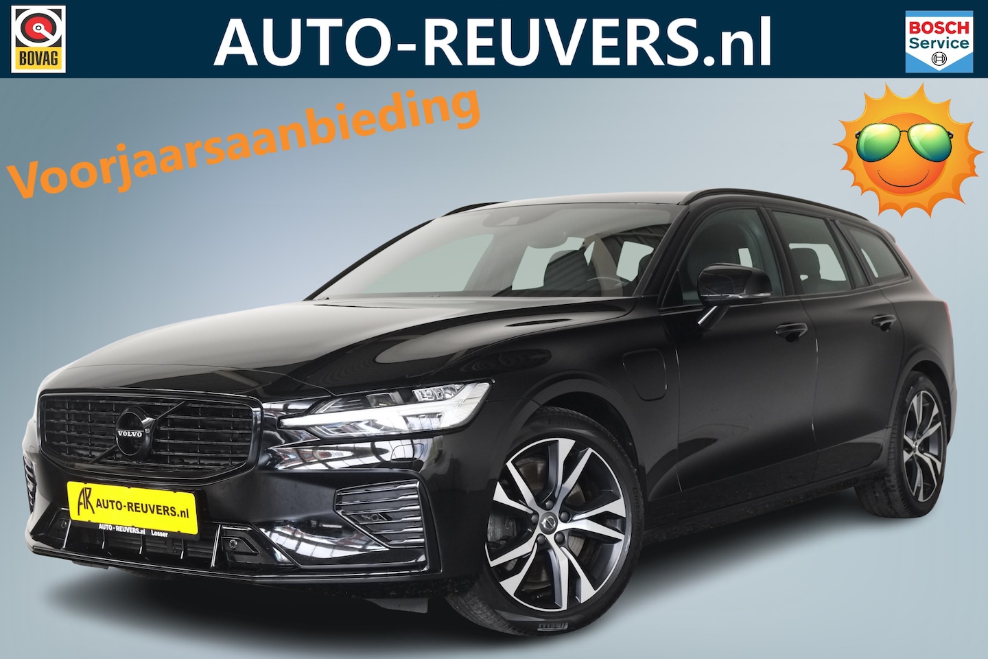 Volvo V60 - 2.0 T6 Twin Engine AWD R-Design Leder / LED / Leder / Cam / Carplay / Pilot assist - AutoWereld.nl