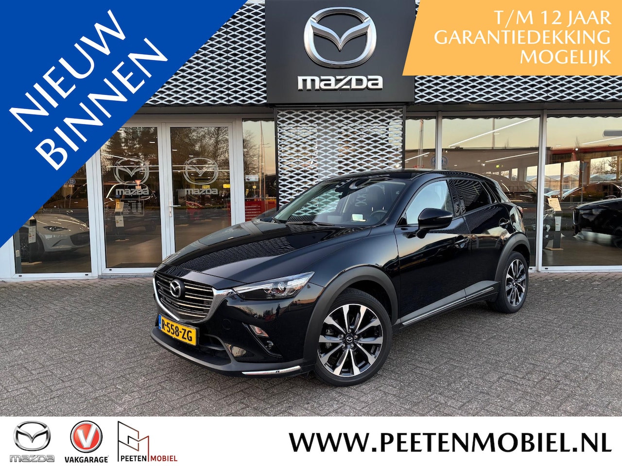 Mazda CX-3 - 2.0 SkyActiv-G 120 GT-M-Line AUTOMAAT | HALF LEDER | 18"LM-VELGEN | - AutoWereld.nl