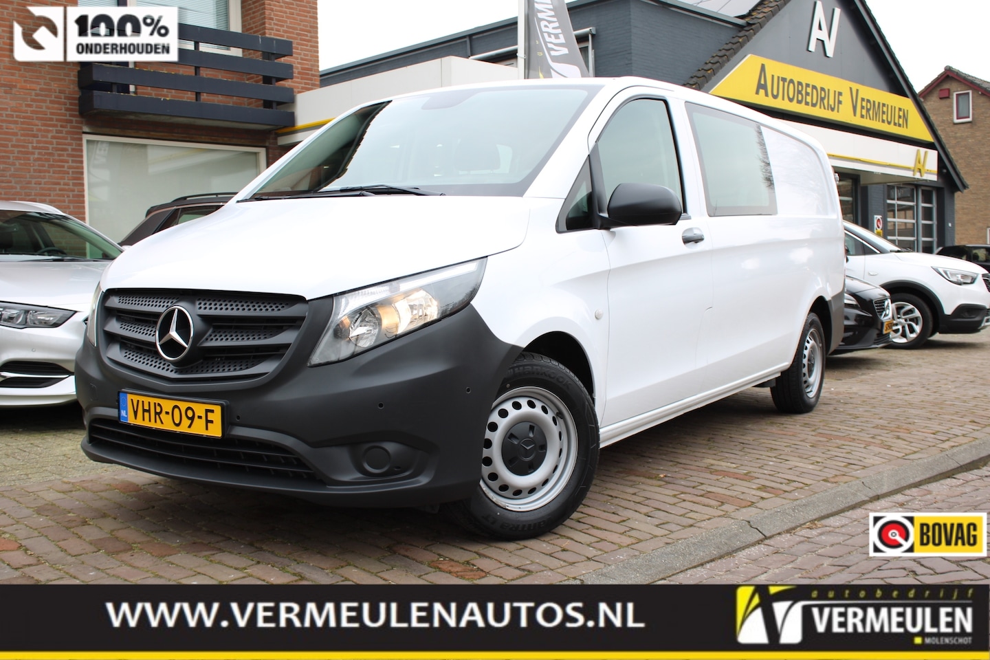 Mercedes-Benz Vito - DC 116CDI XL 163PK Dubbele Cabine + Airco/ Navi/ CarPlay/ Camera/ Cruise/ Trekhaak/ NL aut - AutoWereld.nl