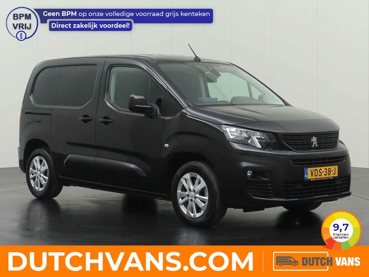 Peugeot Partner - 1.5BlueHDI Automaat Asphalt | 3-Persoons | Navigatie | Camera | Trekhaak | Betimmering - AutoWereld.nl