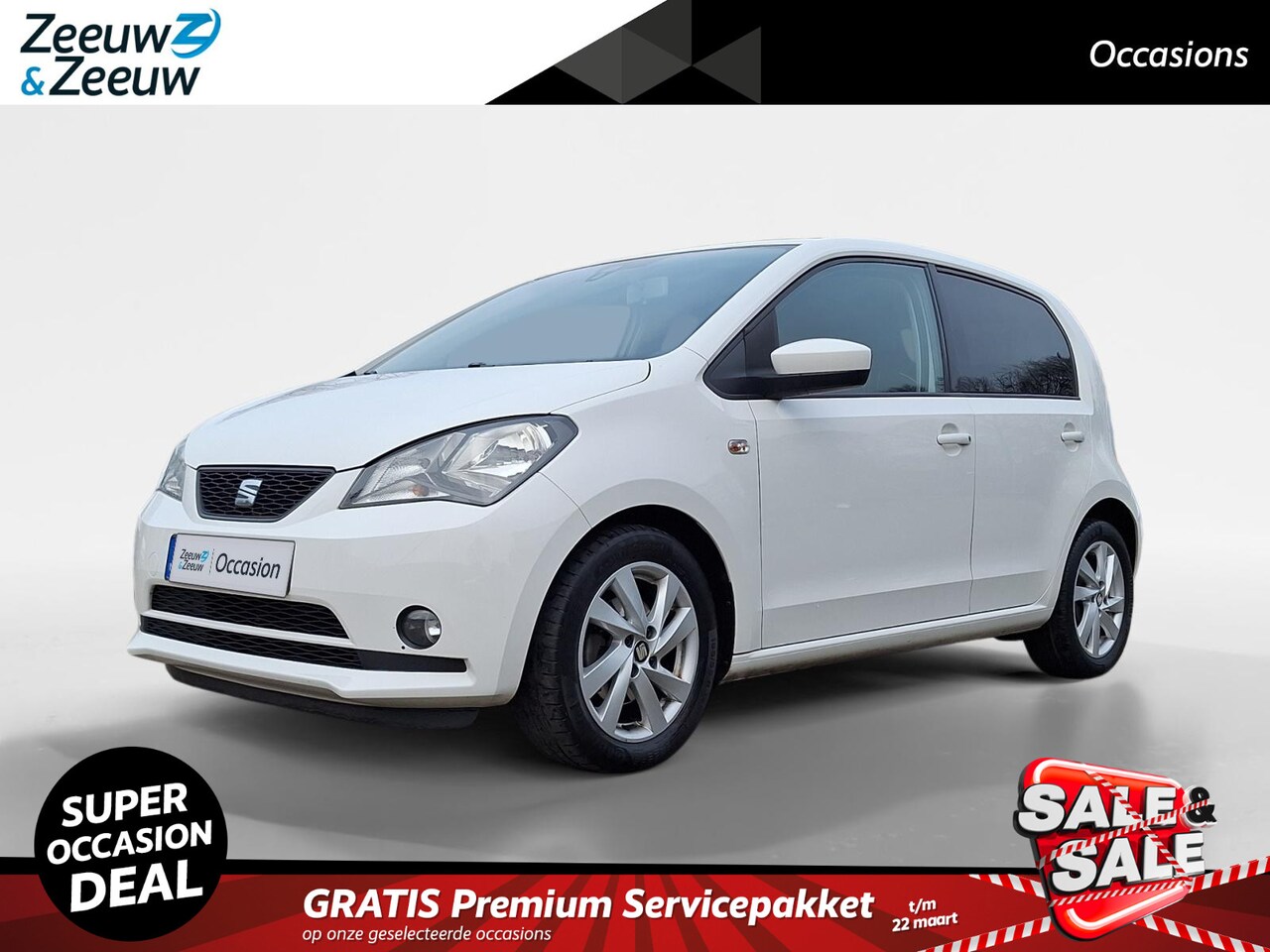 Seat Mii - 1.0 Sport Connect | Airco | Parkeersensoren | 15" Lichtmetaal | Cruisecontrol | Seat Sound - AutoWereld.nl