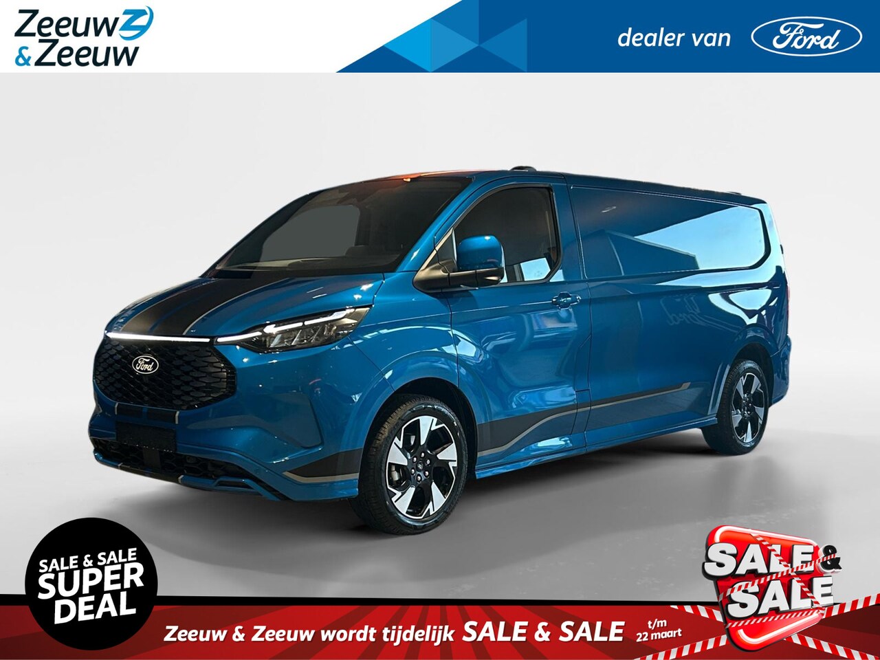 Ford E-Transit Cust. - 340 L2H1 Sport 65 kWh 218pk | Nieuw te bestellen | Proefrit mogelijk - AutoWereld.nl