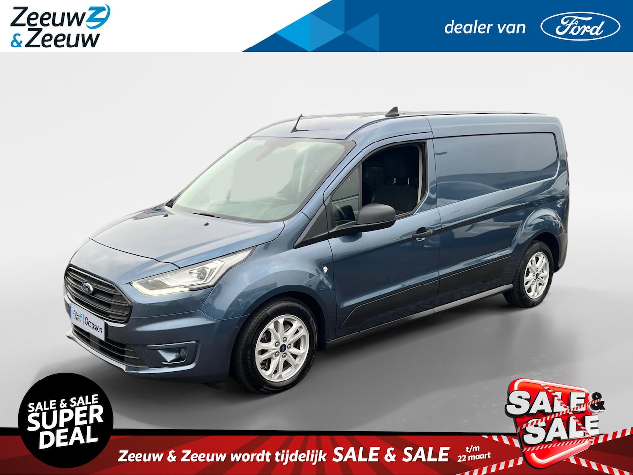 Ford Transit Connect - 1.5 EcoBlue L2 Trend 120 pk Automaat | Limited Pack | LM velgen | Licht en regensensor | A - AutoWereld.nl