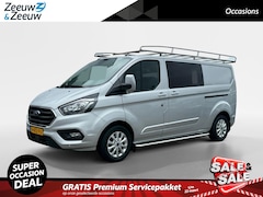 Ford Transit Custom - 320 2.0 TDCI L2H1 Limited 170 pk | Dubbele schuifdeur met ruiten | Sidebars | 3-zits | Tre