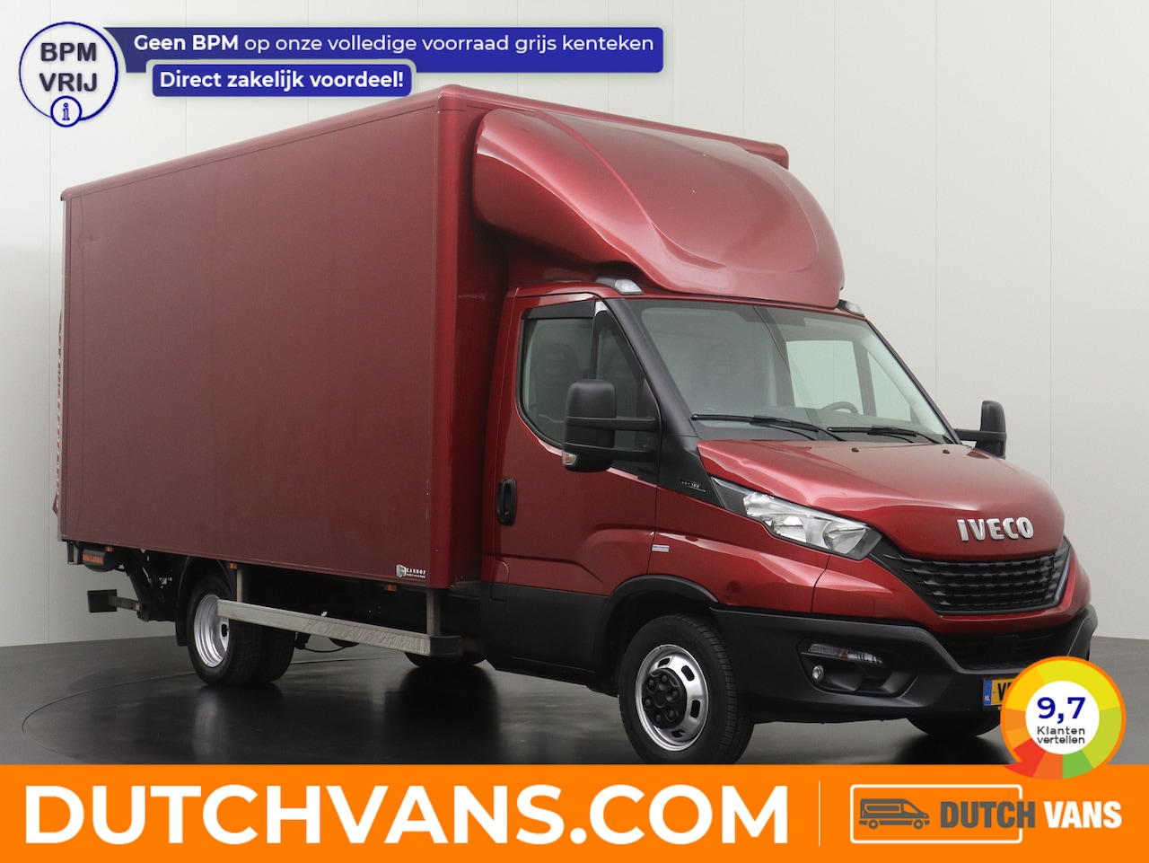 Iveco Daily - 35C16 Bakwagen+Laadklep 1000Kg | 4.50M Lang | Navigatie | Camera | Cruise | 3-Persoons - AutoWereld.nl