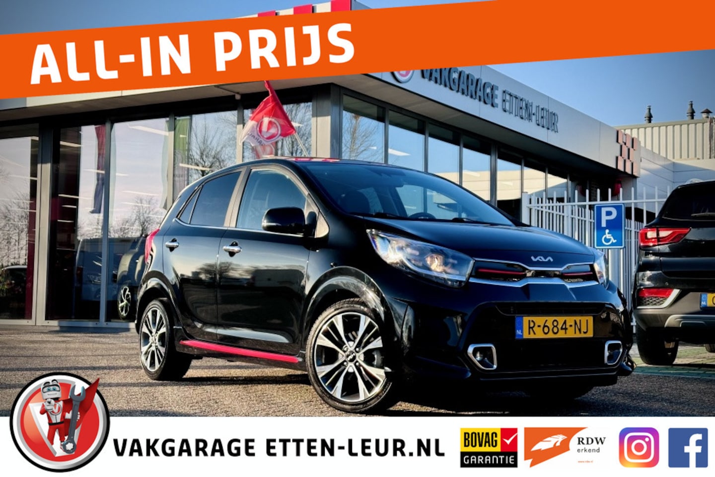 Kia Picanto - 1.0 T-GDi 100PK GT-Line 5p / CAMERA / STUUR-STOELVERWARMING - AutoWereld.nl