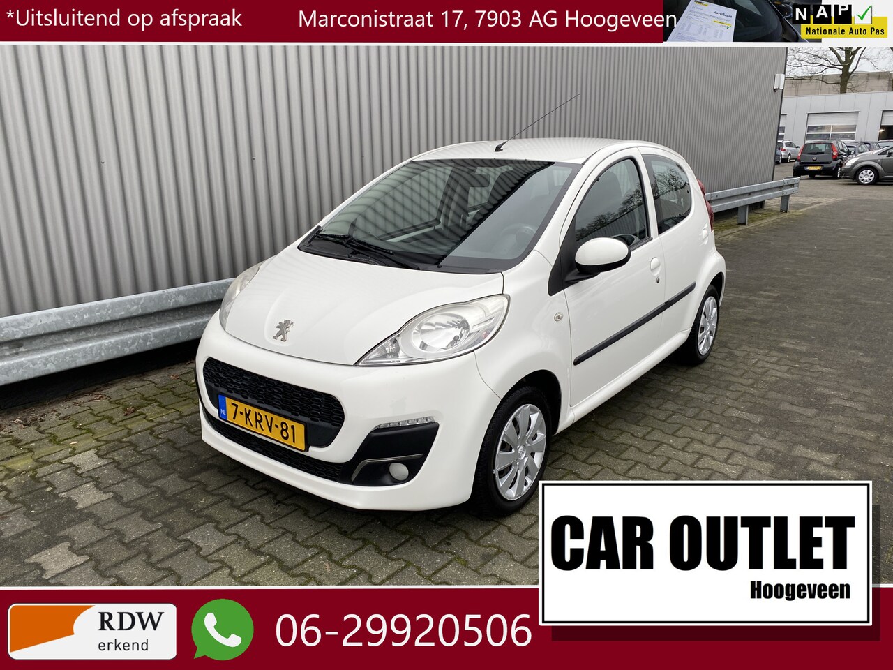 Peugeot 107 - 1.0 Active 1.0 Active 5-Drs, A/C, Elec.ramen, Centr.vergr, LED dagrij, nw. APK – Inruil Mogelijk – - AutoWereld.nl