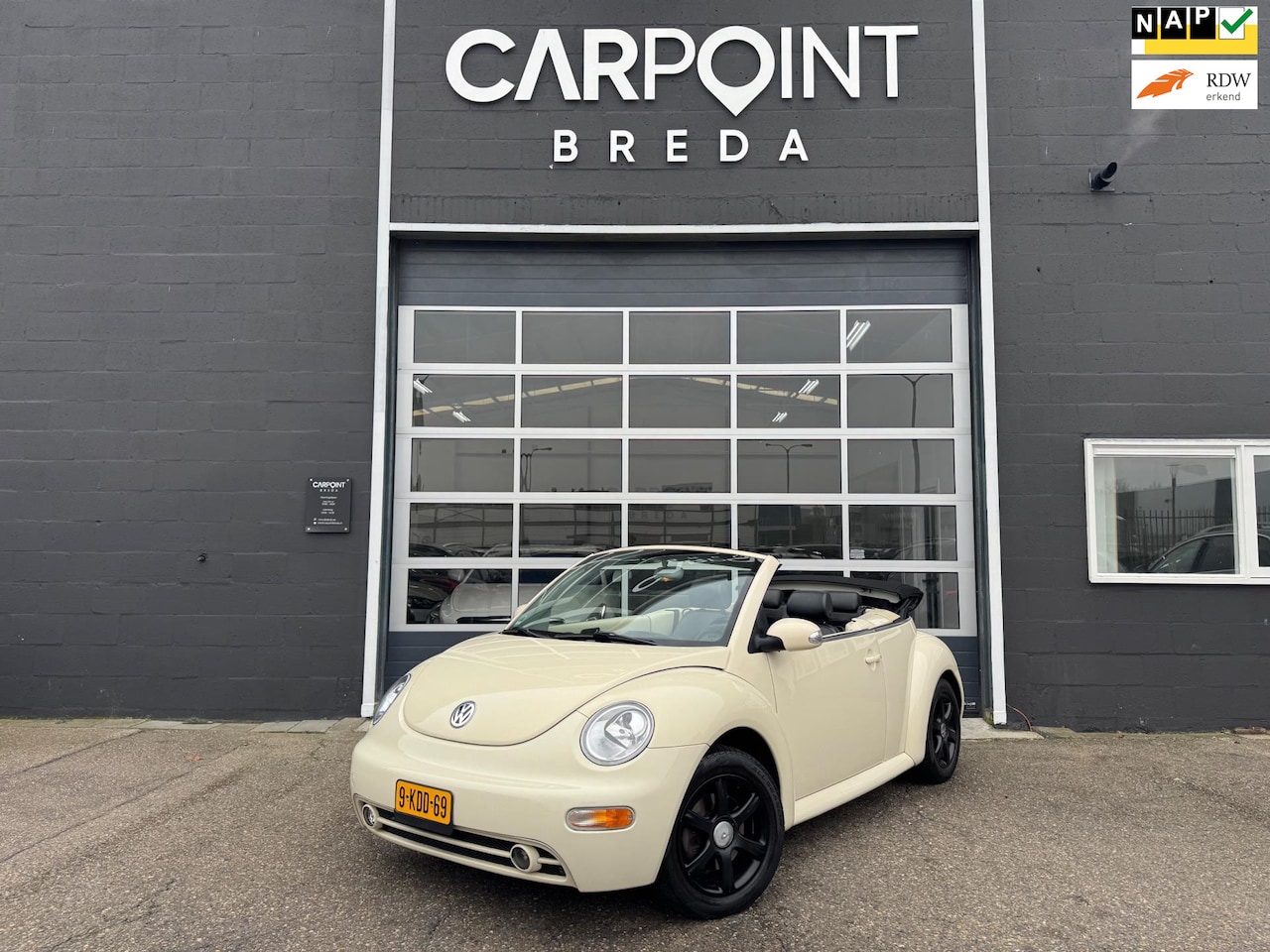 Volkswagen New Beetle Cabriolet - 1.8-5V Turbo Highline 1.8-5V Turbo Highline, NAVI SCHERM, AIRCO, CRUISE, NAP - AutoWereld.nl