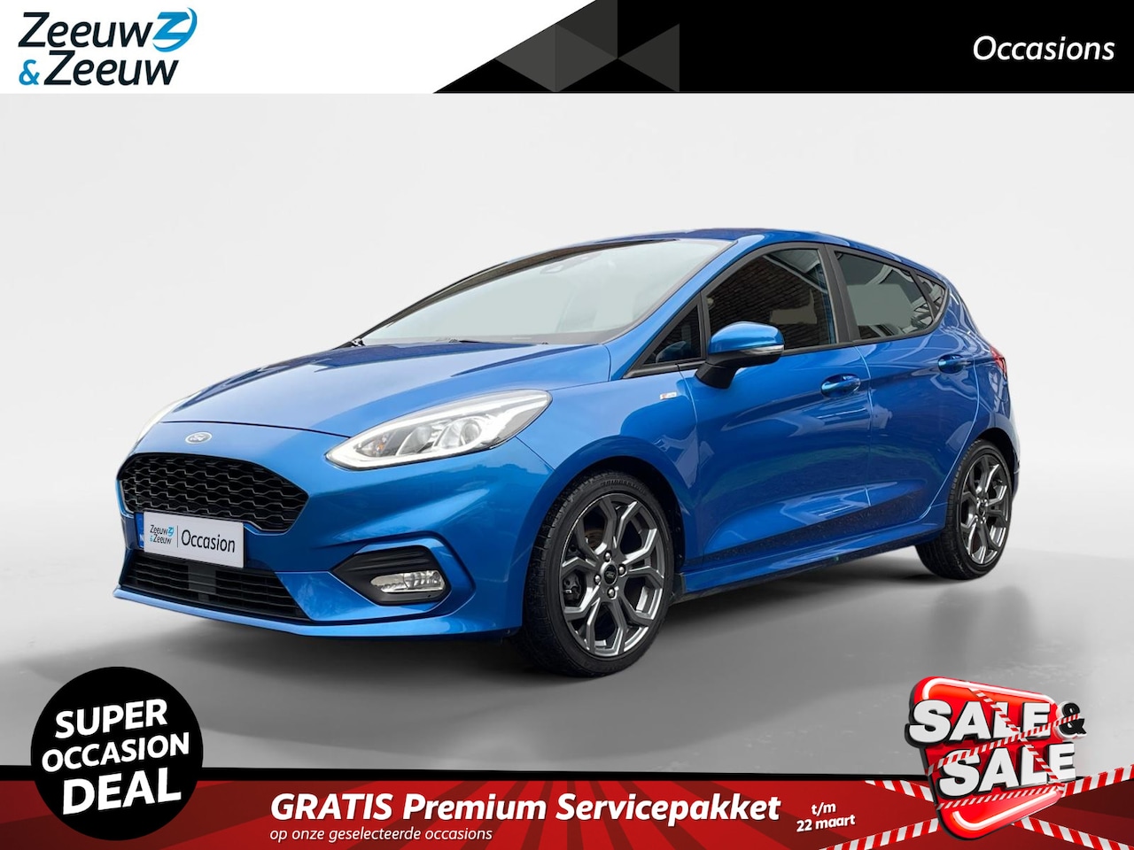 Ford Fiesta - 1.0 EcoBoost ST-Line 125PK | Half Leder | Winter Pack | Apple Carplay / Android Auto | Par - AutoWereld.nl