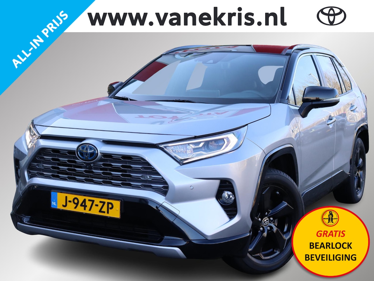 Toyota RAV4 - 2.5 Hybrid AWD Bi-Tone 2.5 Hybrid AWD Bi-Tone, Sunroof, Trekhaak - AutoWereld.nl