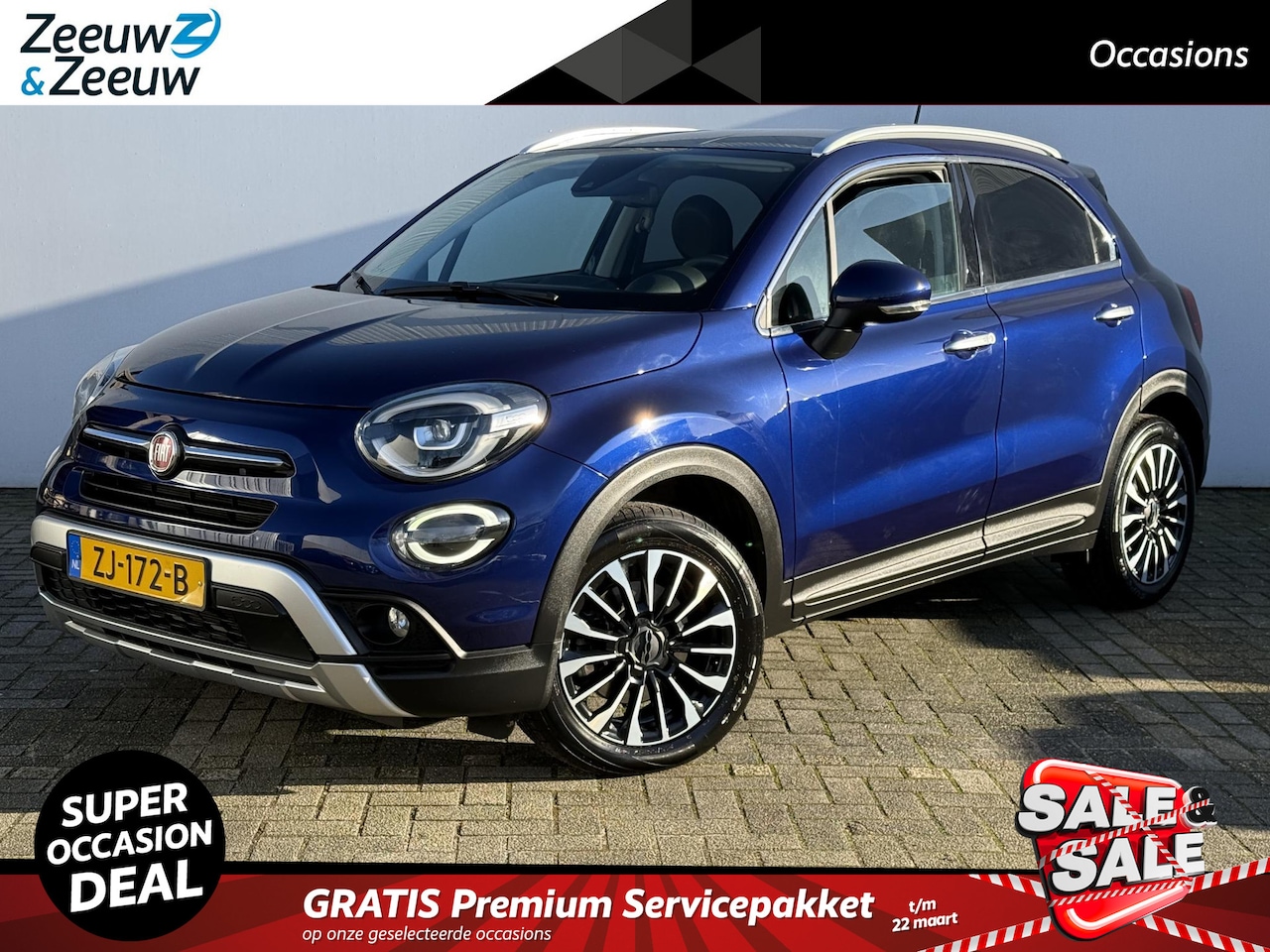 Fiat 500 X Cross - 1.3 GSE City Cross | AUTOMAAT | NAVI | CLIMATE & CRUISE CONTROLE | TREKHAAK | PDC | ETC... - AutoWereld.nl