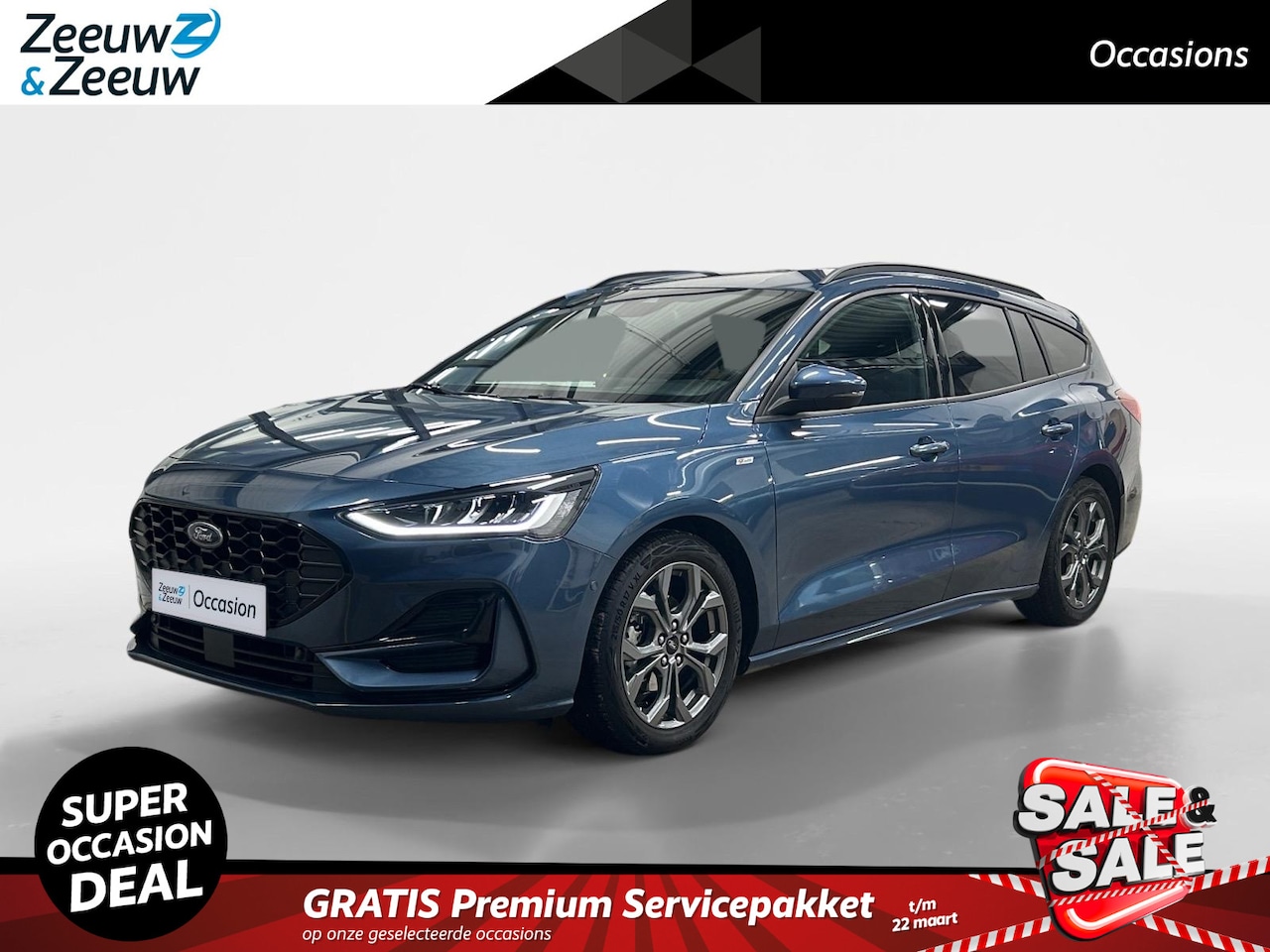 Ford Focus Wagon - 1.0 EcoBoost Hybrid ST Line 125pk | Stoel- stuur en voorruitverwarming | Adaptieve cruise - AutoWereld.nl