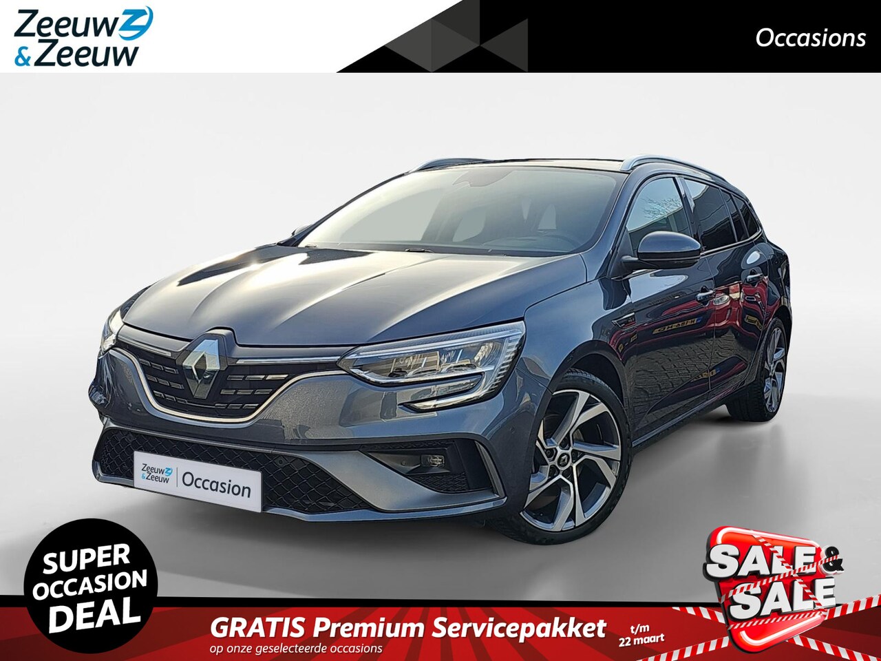 Renault Mégane E-Tech - Estate 1.6 Plug-In Hybrid 160 R.S. Line |  Elektrisch glazen schuif-/kanteldak | Achteruit - AutoWereld.nl