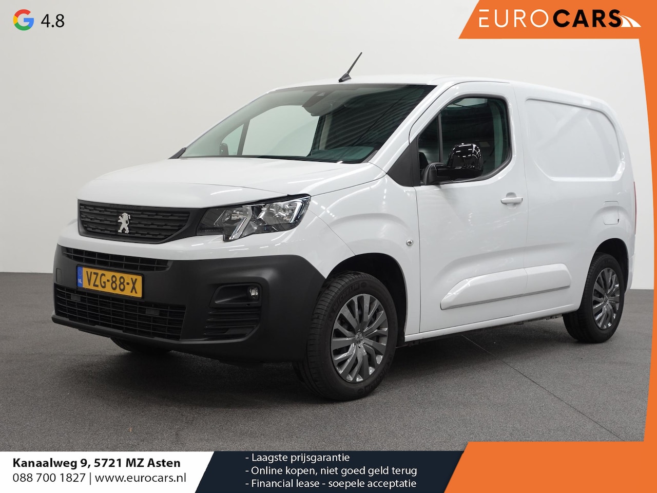 Peugeot Partner - 1.5 BlueHDi 130PK Automaat L1 Navi Airco Bluetooth Trekhaak - AutoWereld.nl