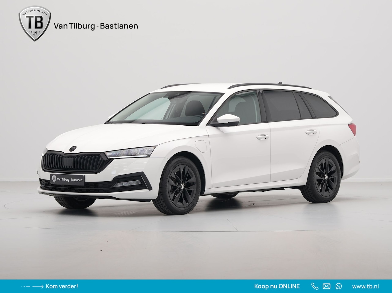 Skoda Octavia Combi - 1.4 TSI iV PHEV Ambition Black Edition Navi via App Clima Cruise Lm Velgen - AutoWereld.nl