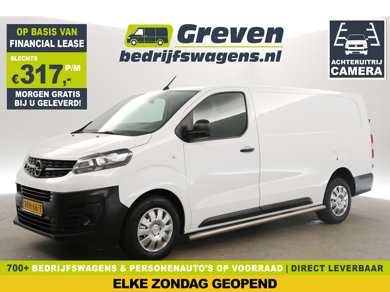 Opel Vivaro - 1.5 CDTI L3H1 Airco Cruise Carplay Camera 3 Persoons Parkeersensoren Sidebars - AutoWereld.nl