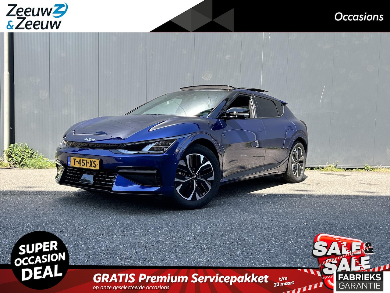 Kia EV6 - GT-Line 77.4 kWh 1e Eigenaar | Dealer onderhouden | Schuif-kanteldak | Suede bekleding | S - AutoWereld.nl