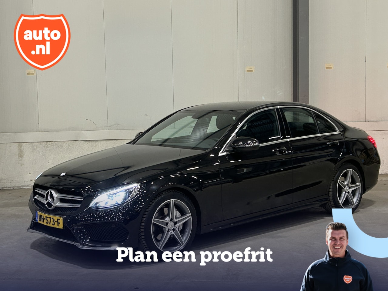 Mercedes-Benz C-klasse - 160 AMG Sport Edition | Lederen bekleding | Trekhaak | Cruise Control | Navigatie | LED | - AutoWereld.nl