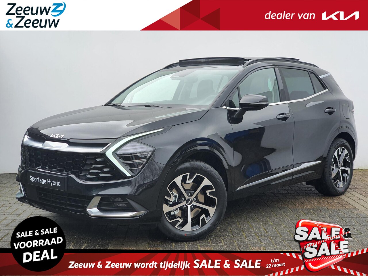 Kia Sportage - 1.6 T-GDi AT6 Hybrid DynamicPlusLine | Navi | Pano | Clima | LED | Stuur-/stoelverwarming - AutoWereld.nl