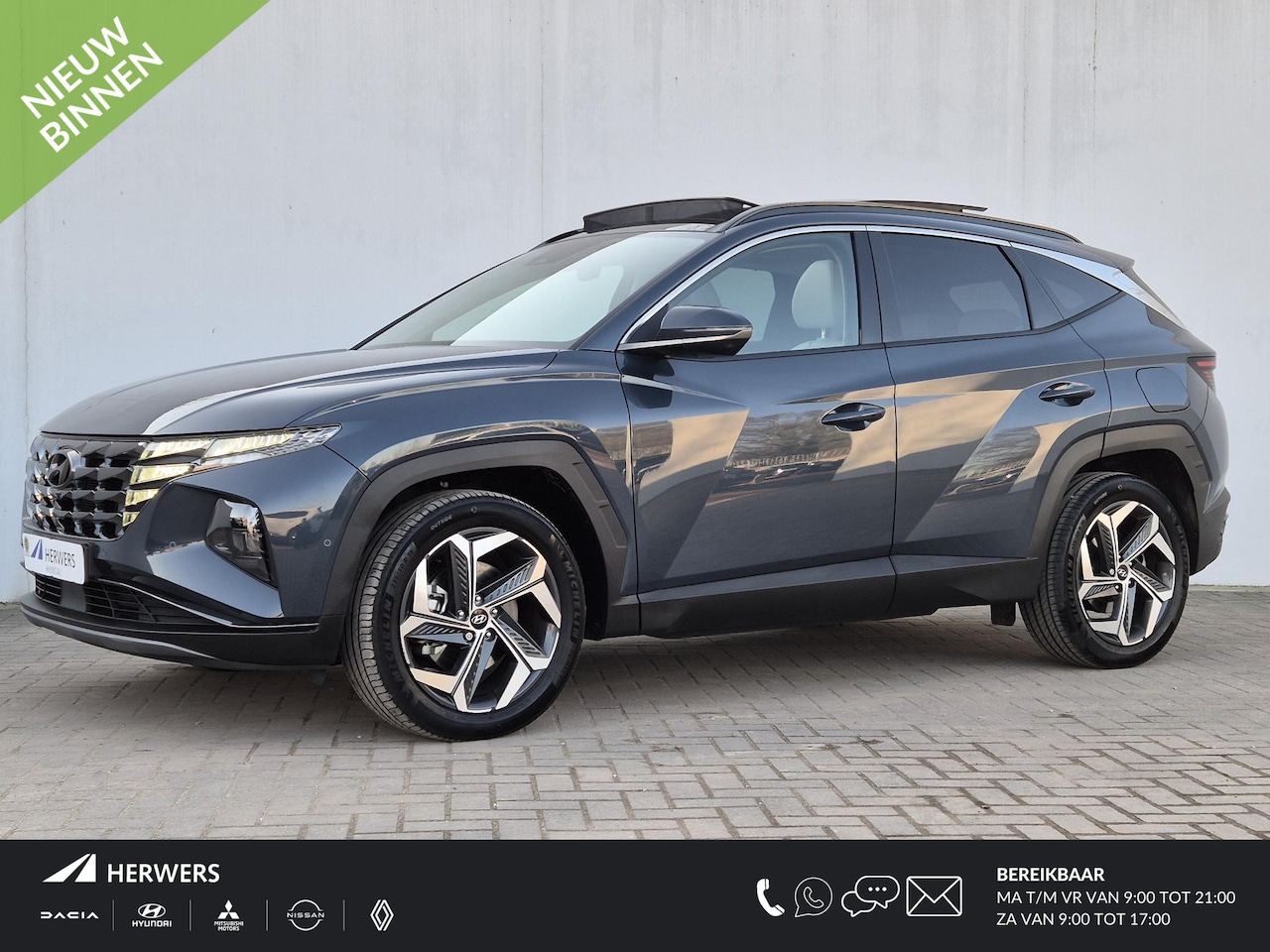 Hyundai Tucson - 1.6 T-GDI 230pk HEV Premium Sky Automaat 1650kg Trekgewicht / Elektrisch glazen panorama-d - AutoWereld.nl