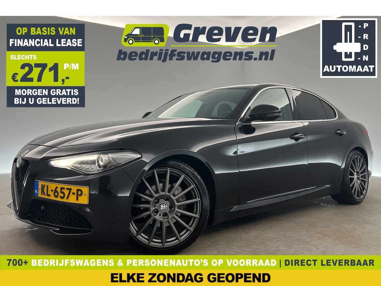 Alfa Romeo Giulia - 2.2 Eco Business Super 180PK Camera Clima Cruise LED Navi Leder DAB+ 19"LMV - AutoWereld.nl