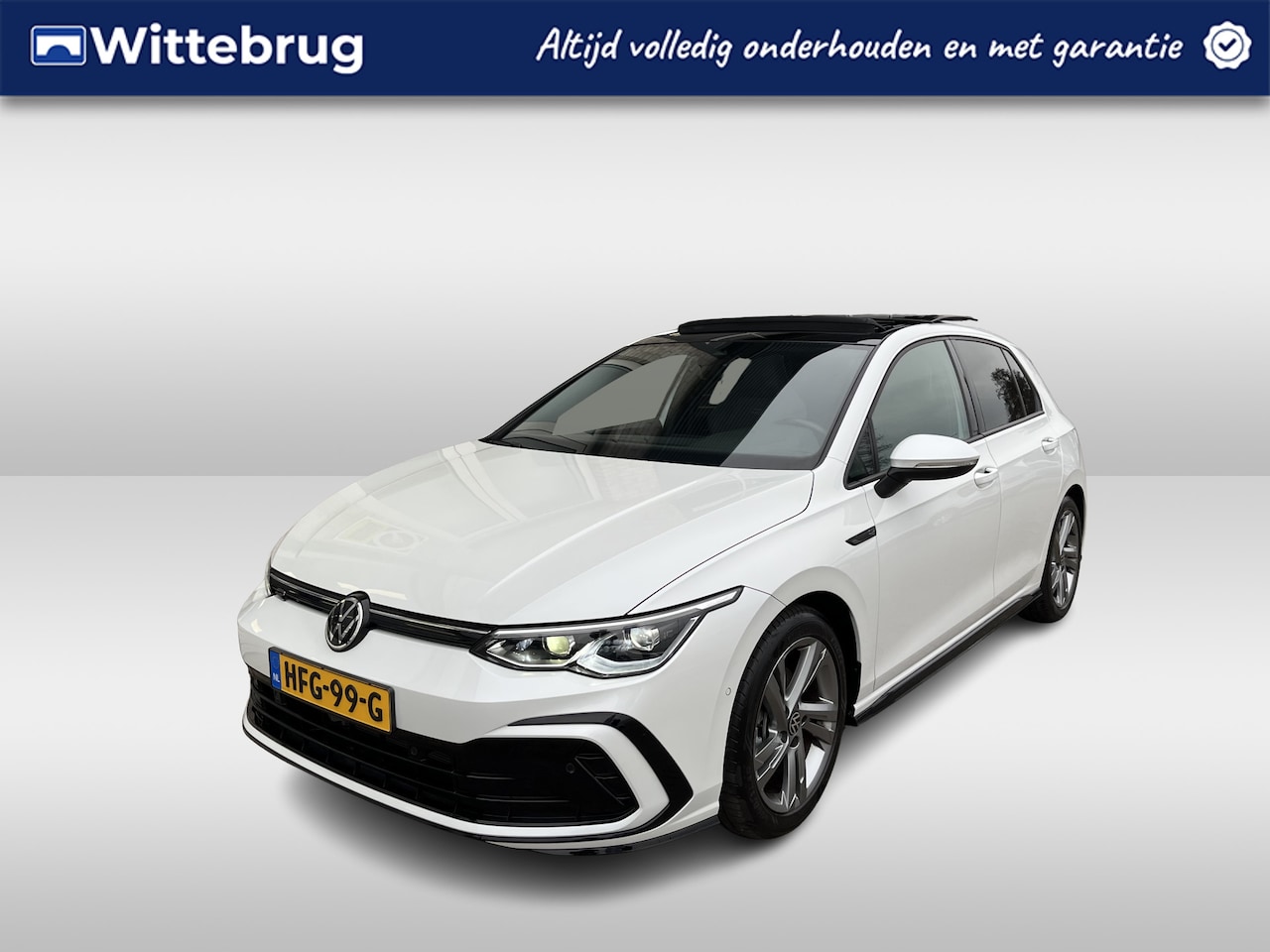 Volkswagen Golf - 1.5 eTSI 2x R-Line / AUTOMAAT/ PANO/ KEYLESS/ ADAPT. CRUISE/ NAVI/ DAB/ APP-CONNECT/ PARK. - AutoWereld.nl