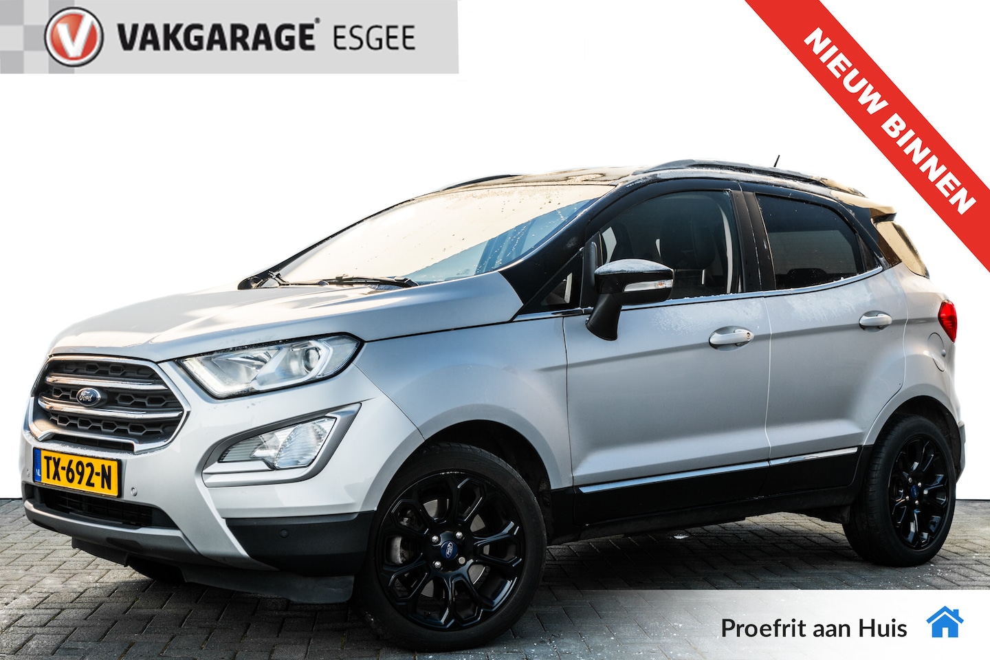 Ford EcoSport - 1.0 126 PK EcoBoost Titanium AUTOMAAT NED AUTO | Trekhaak | Airco | Parkeersensoren achter - AutoWereld.nl