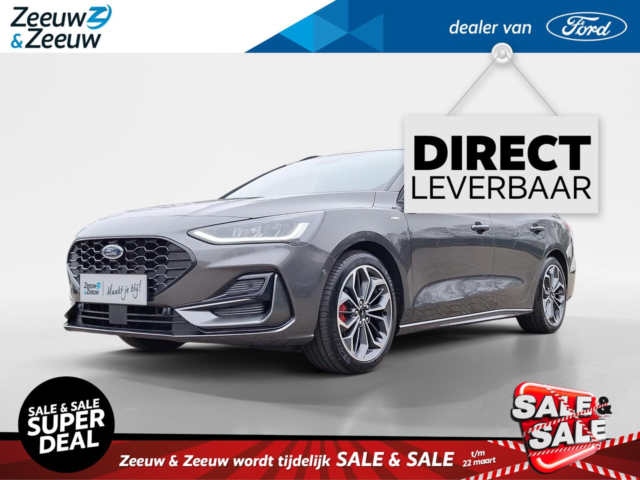 Ford Focus Wagon - 1.0 EcoBoost Hybrid ST Line X | Winterpack | Driver Assistancepack | El. Achterklep | 18" - AutoWereld.nl