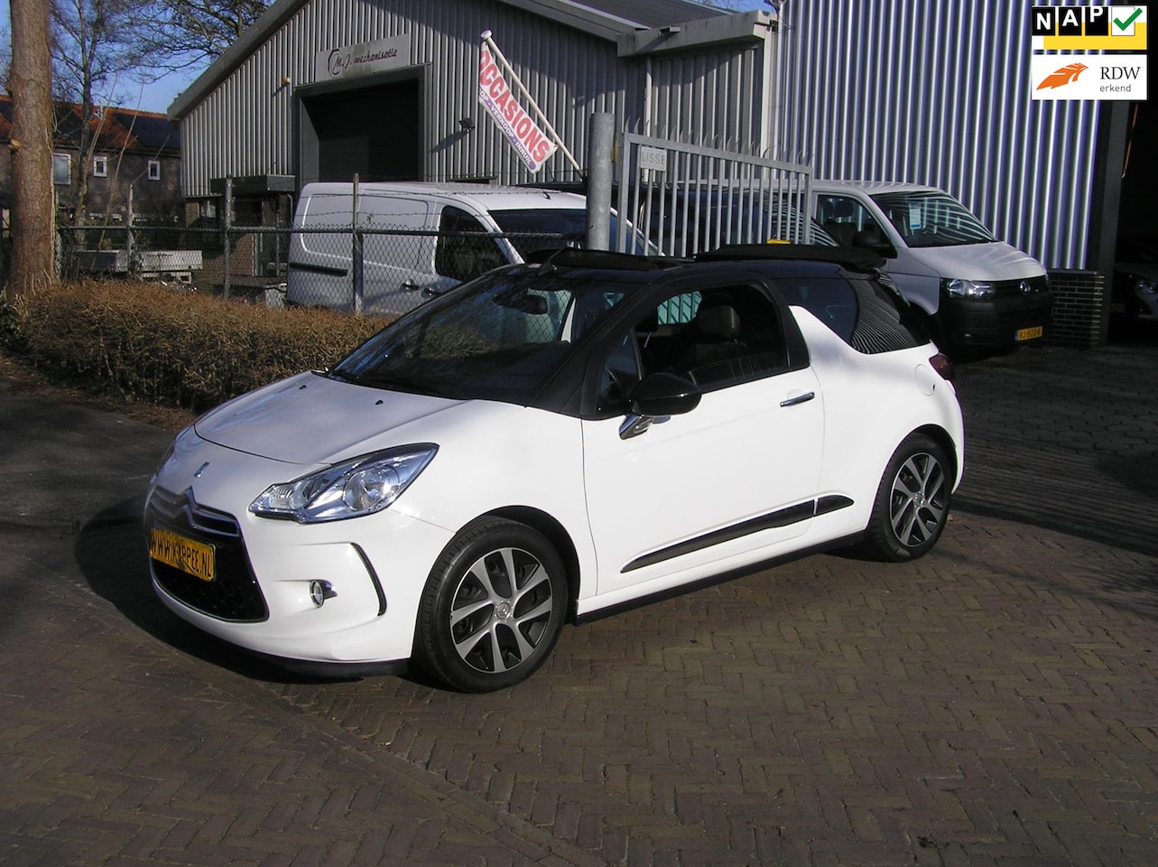 Citroën DS3 Cabrio - 1.2 VTi Chic 152 d km nap airco nieuwe apk - AutoWereld.nl