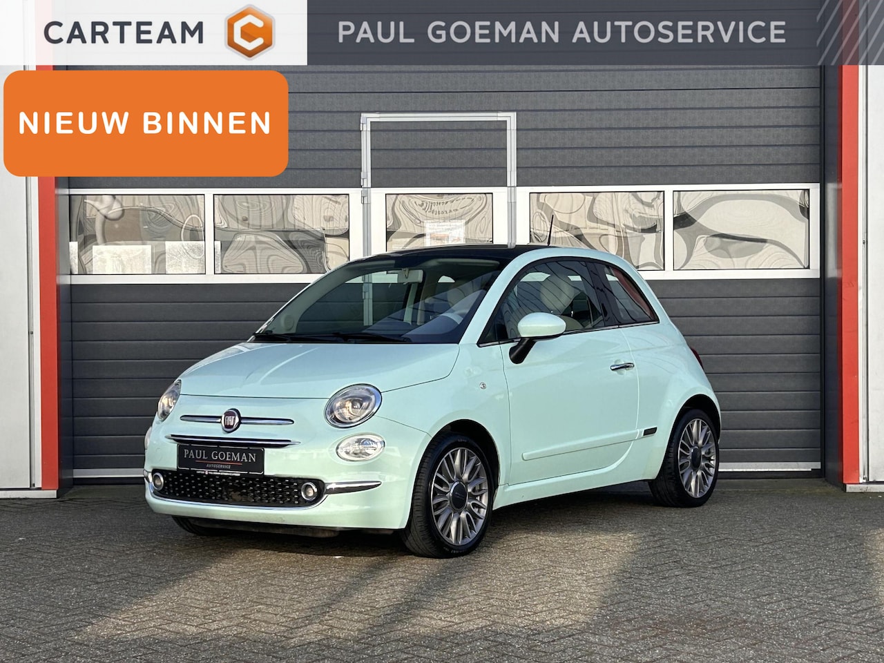 Fiat 500 - 1.2 8v 51kW Lounge | Glazen dak | Navi | Parkeer sensor | - AutoWereld.nl