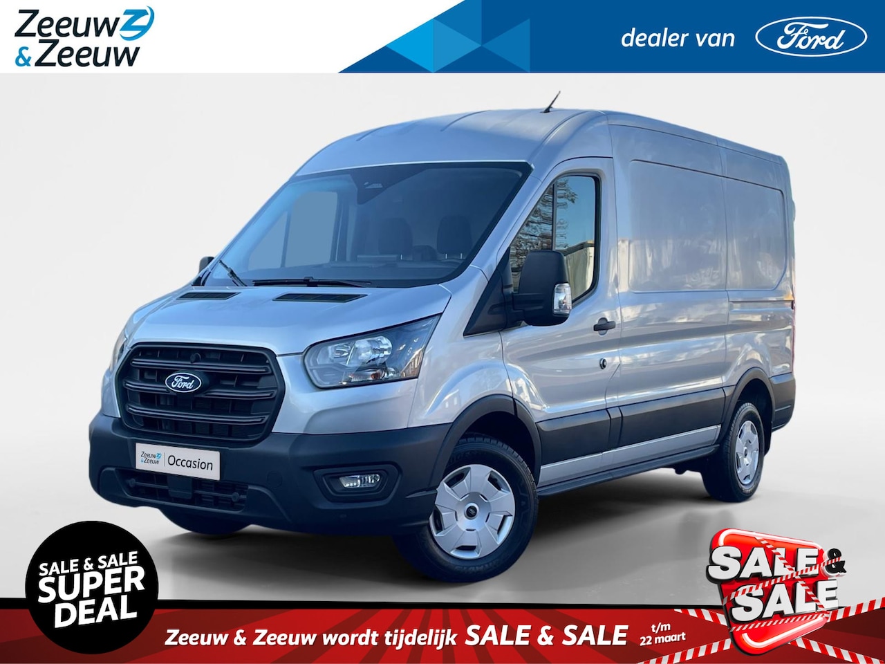 Ford Transit - 350 2.0 TDCI L2H2 Trend Automaat | Trekhaak | Voorruitverwarming | Achteruitrijcamera | Cr - AutoWereld.nl