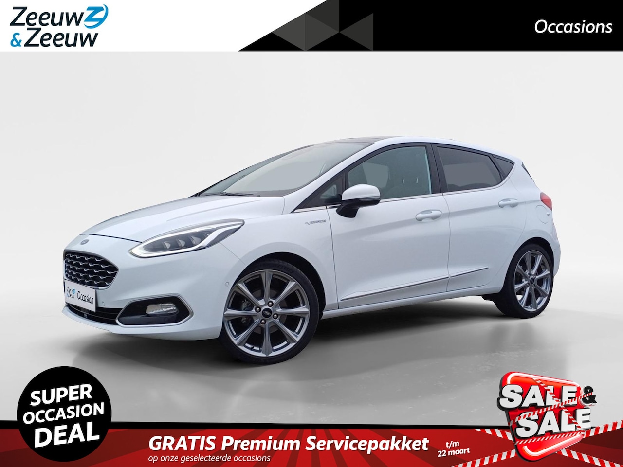 Ford Fiesta - 1.0 EcoBoost Vignale | Panoramadak | Achteruitrijcamera | Winter Pack | Lederen bekleding - AutoWereld.nl