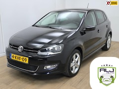 Volkswagen Polo - Occasion 1.2 TSI Highline *automaat* met cruise en trekhaak | Tweedehands Polo zwart met n