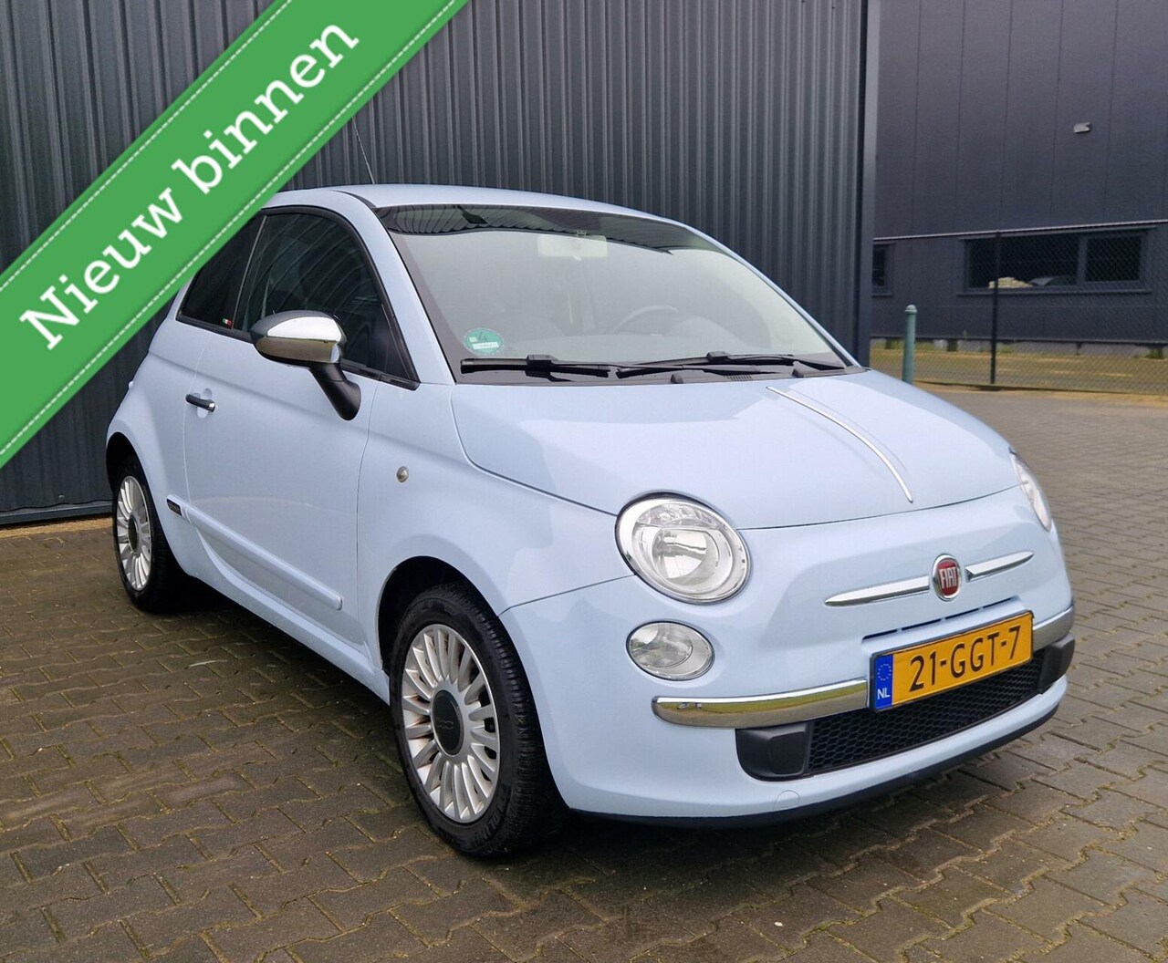 Fiat 500 - 1.2-16v SPORT 2008 Blauw Airco/PDC/Leder/APK6-2025 - AutoWereld.nl