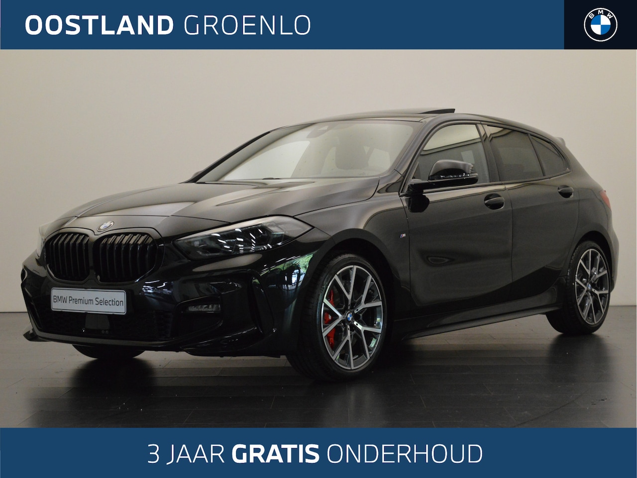 BMW 1-serie - 118i High Executive M Sport (incl. 3 jaar gratis onderhoud) / Panoramadak / Sportstoelen / - AutoWereld.nl