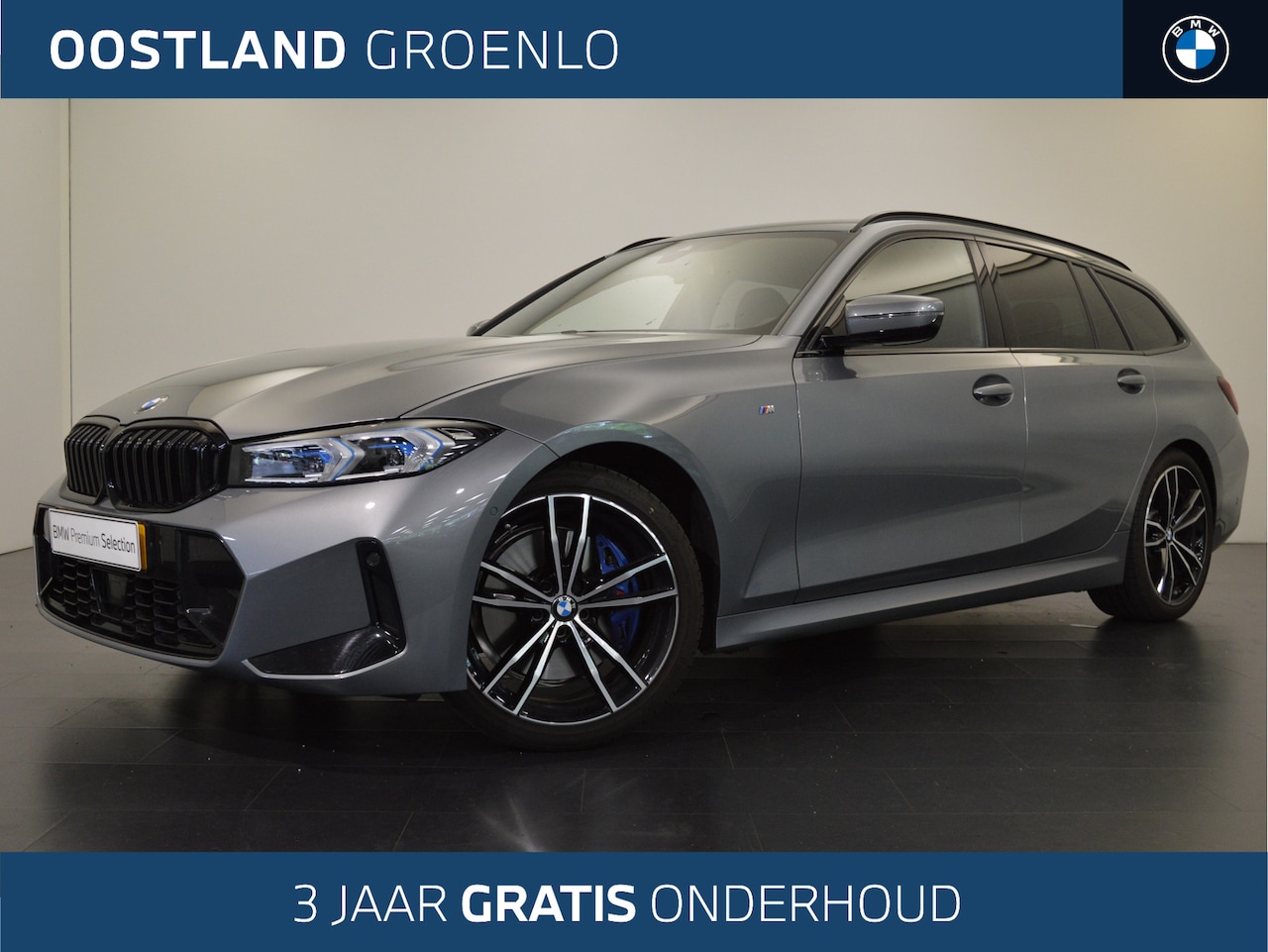 BMW 3-serie Touring - 320i M Sport (incl. 3 jaar gratis onderhoud) / Sportstoelen / Trekhaak / Adaptieve LED / A - AutoWereld.nl